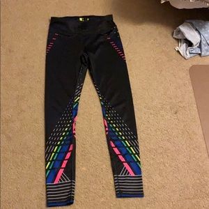 Black colorful leggings